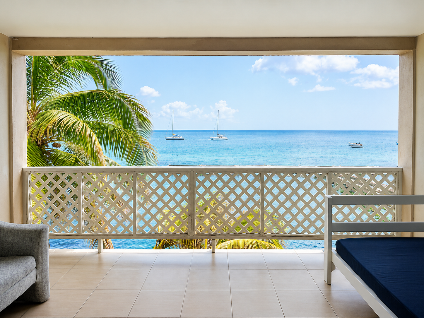 Caribbean Sea view from Blue Point Bay Resort in Calliaqua